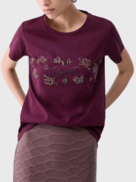 T-shirt with rhinestones - 1