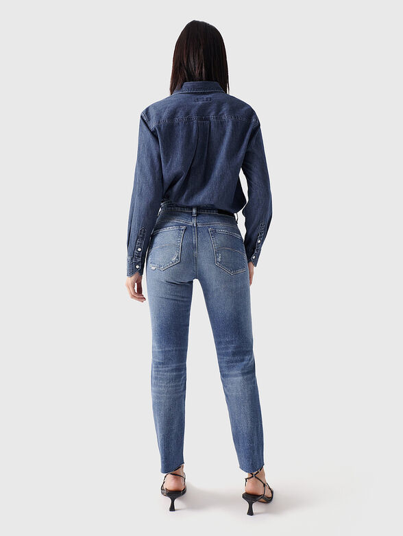 Blue jeans with rips  - 2