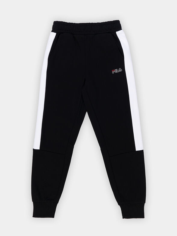 Sports pants with contrast inserts - 1