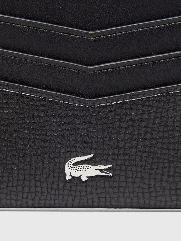 Leather cardholder with logo - 3