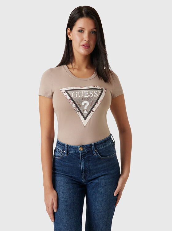 Тениска с овално деколте и лого CHEETA - 1