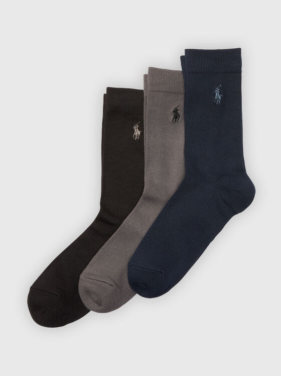 Комплект от три чифкта чорапи с бродерия - 1