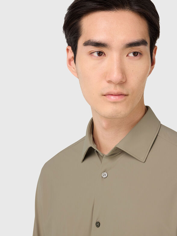 Slim fit stretch nylon shirt - 4