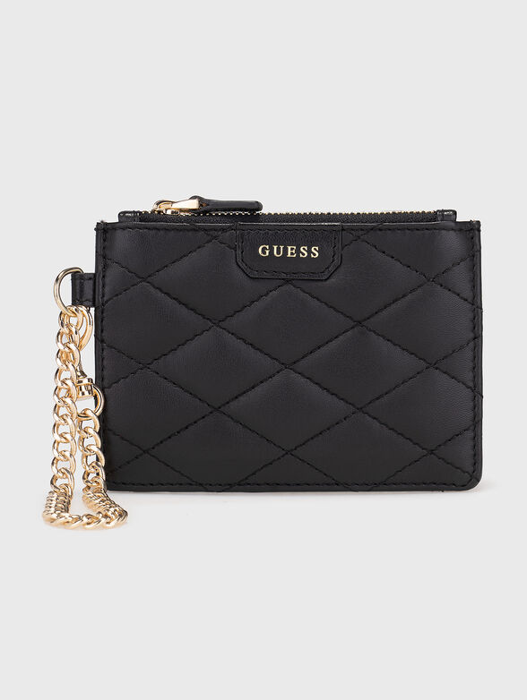 Cardholder with chain in black - 1