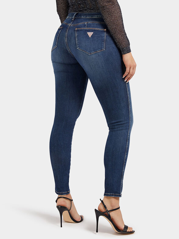 Blue jeans with logo accent - 2