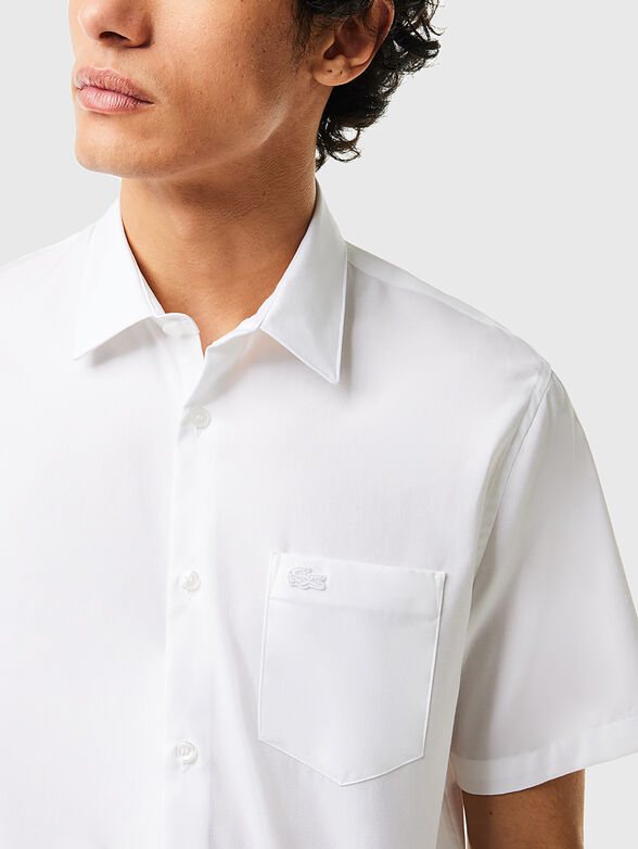 Short sleeve shirt in blue  - 4