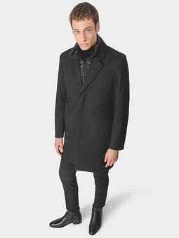 Black coat with removble gilet - 5