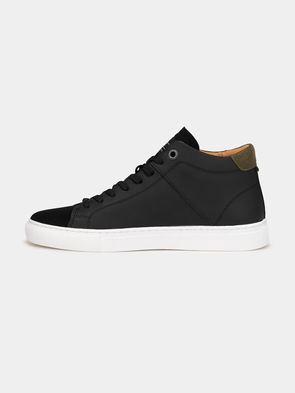 JOE CUP black leather sneakers - 4