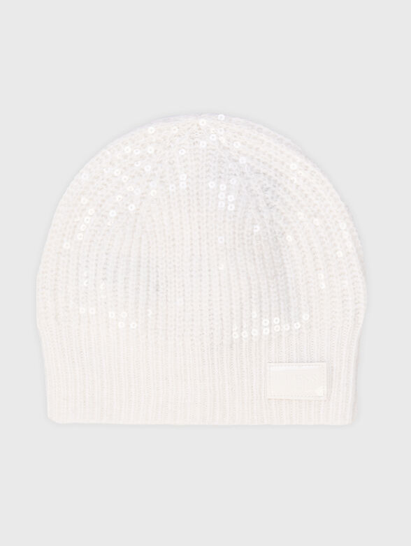 RILEY knitted hat with sequins and logo - 1