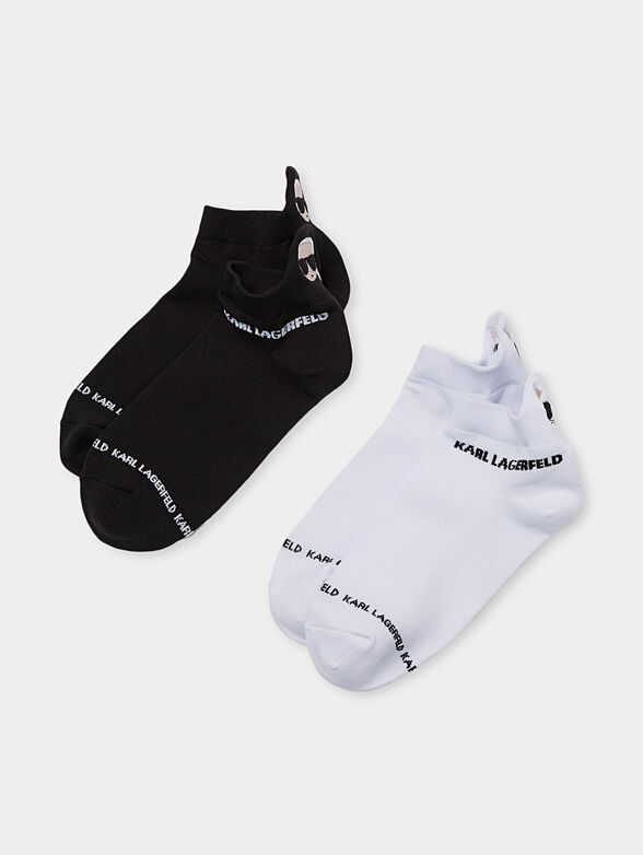 K/IKONIC set of 2 pairs socks with embroidery - 1
