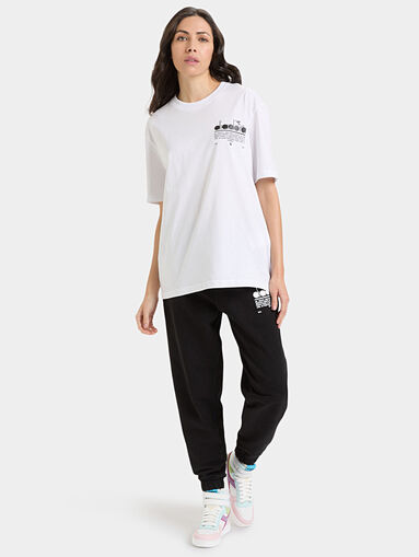 MANIFESTO black unisex T-shirt with logo print - 5