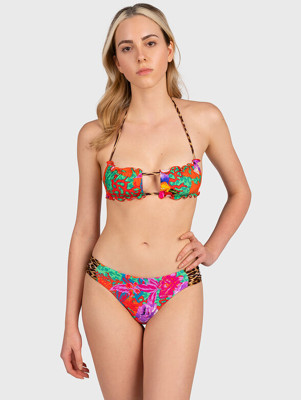 Bikini bottom with multicolored print - 3