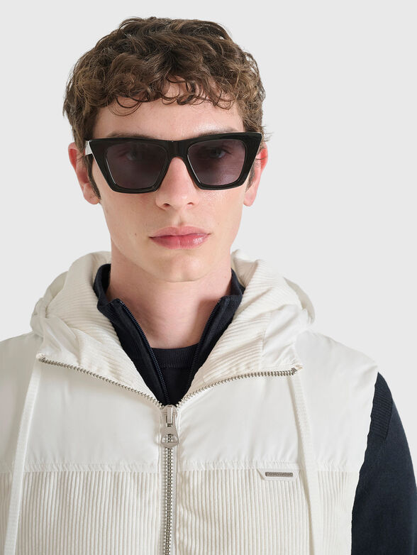 Padded vest with corduroy - 3