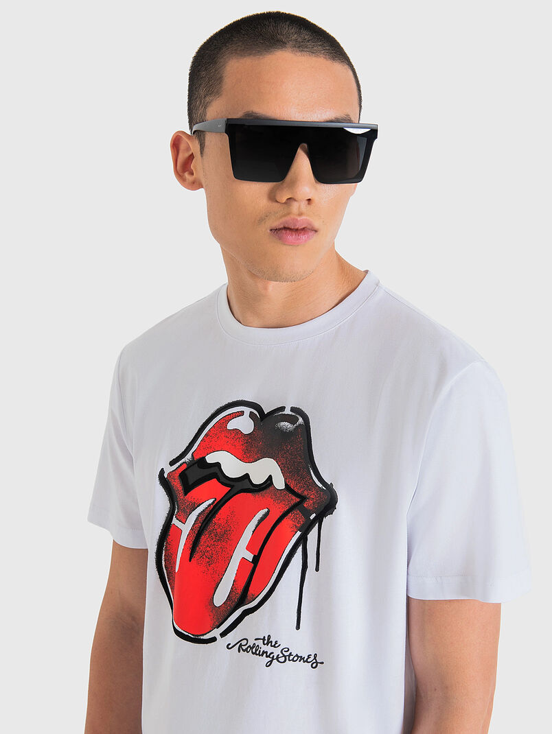 Cotton T-shirt with ROLLING STONES print - 3