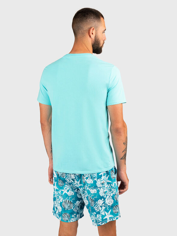T-shirt with oval neckline and logo print - 2