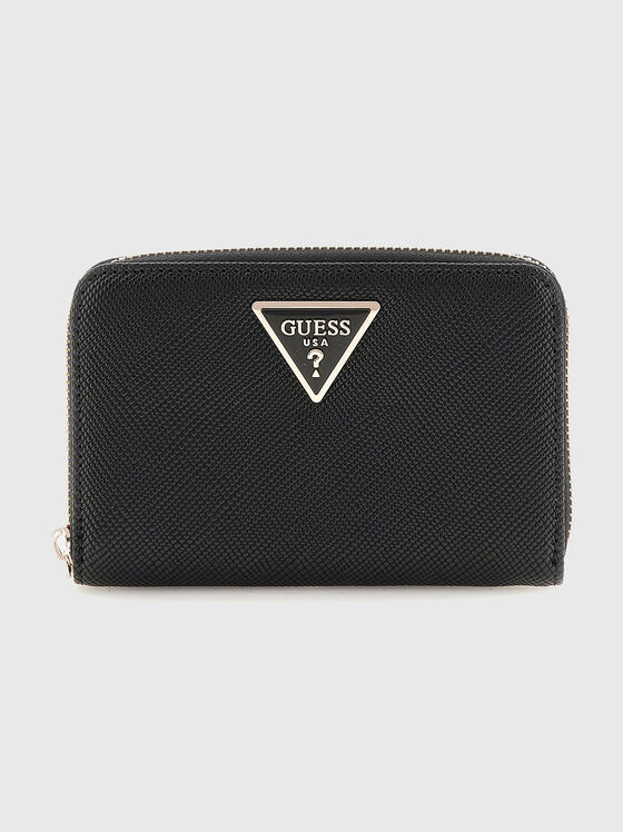LAUREL beige  wallet with triangular logo accent - 1