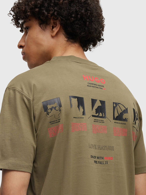 DAMPEGGIO cotton T-shirt with print - 3