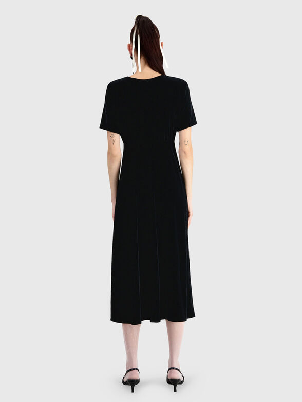 Maxi black velvet dress - 2