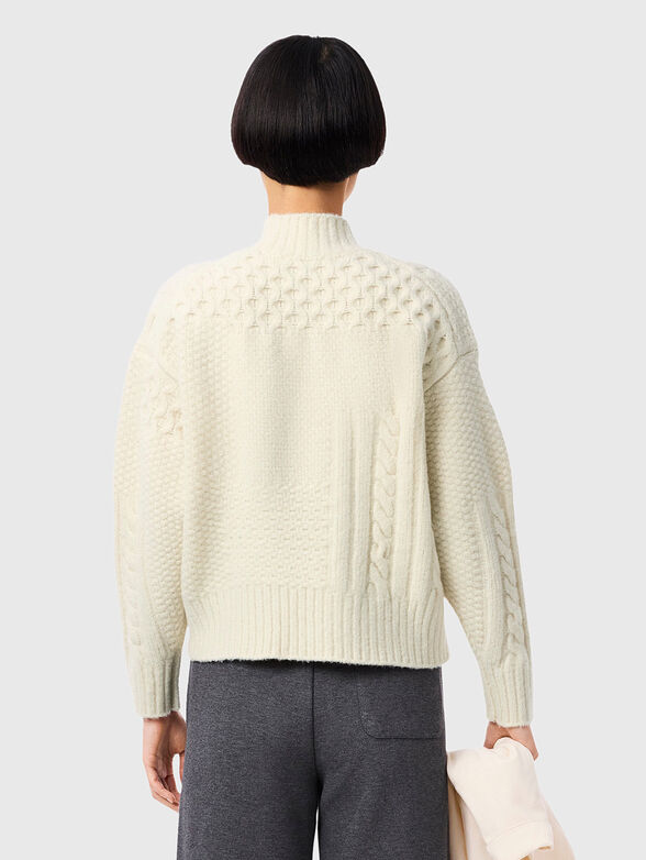 High neck wool sweater - 3