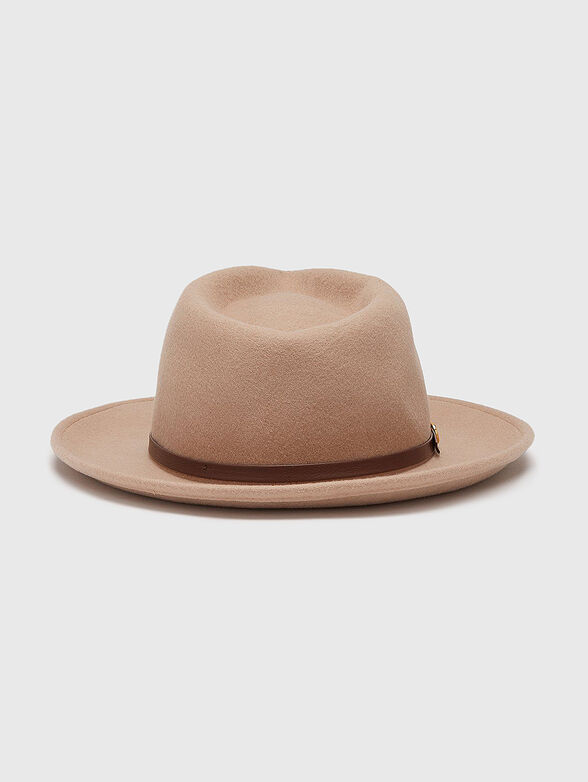 CARIN felt hat in beige - 2