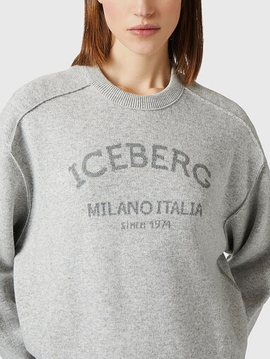 Logo wool blend sweater - 4