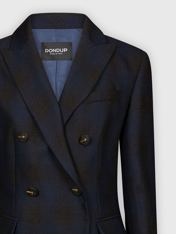 Plaid wool blazer - 2