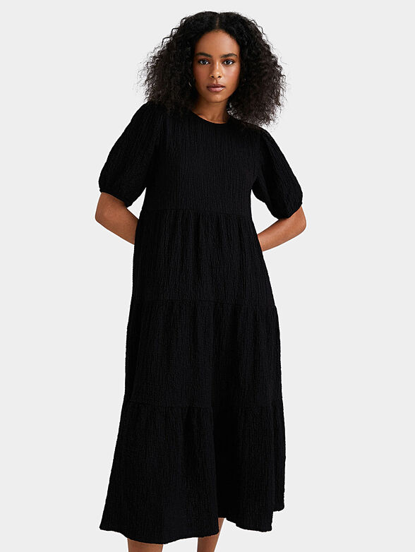 Midi black dress - 3
