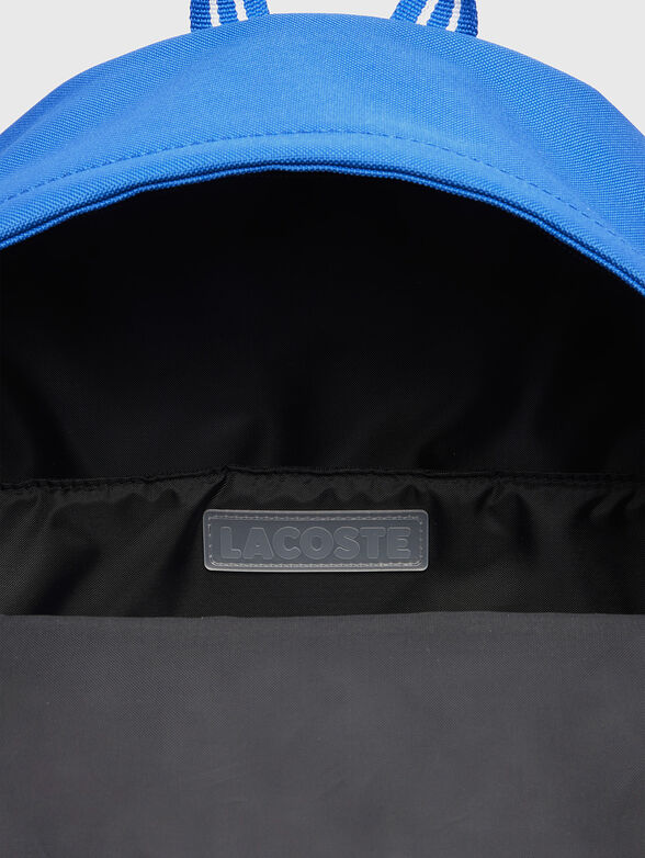 Blue backpack with contrasting logo - 6