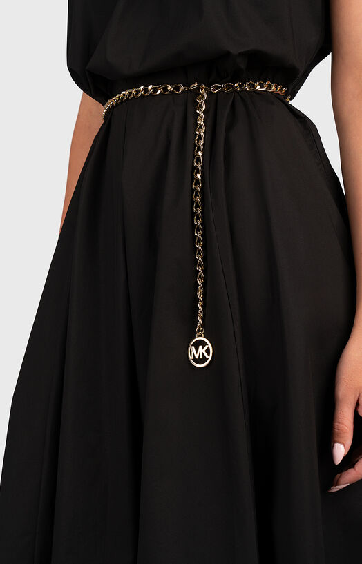 Black dress with gold chain belt brand MICHAEL KORS  display picture 1