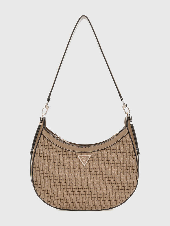 MURIELLE embossed texture hobo bag - 1