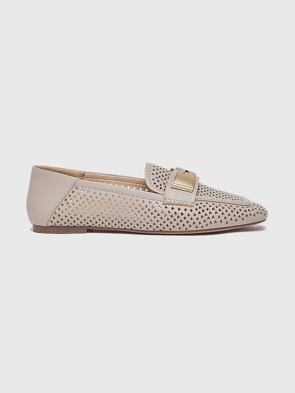 Genuine leather moccasins with - 1