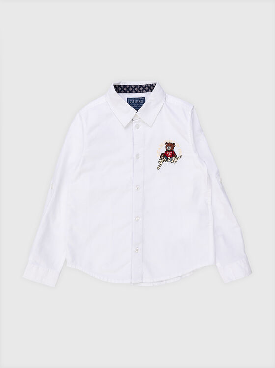 Oxford shirt with embroidered detail - 1
