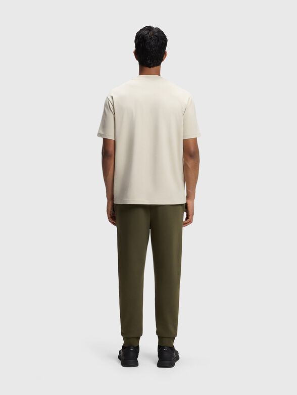 Beige cotton t-shirt - 2