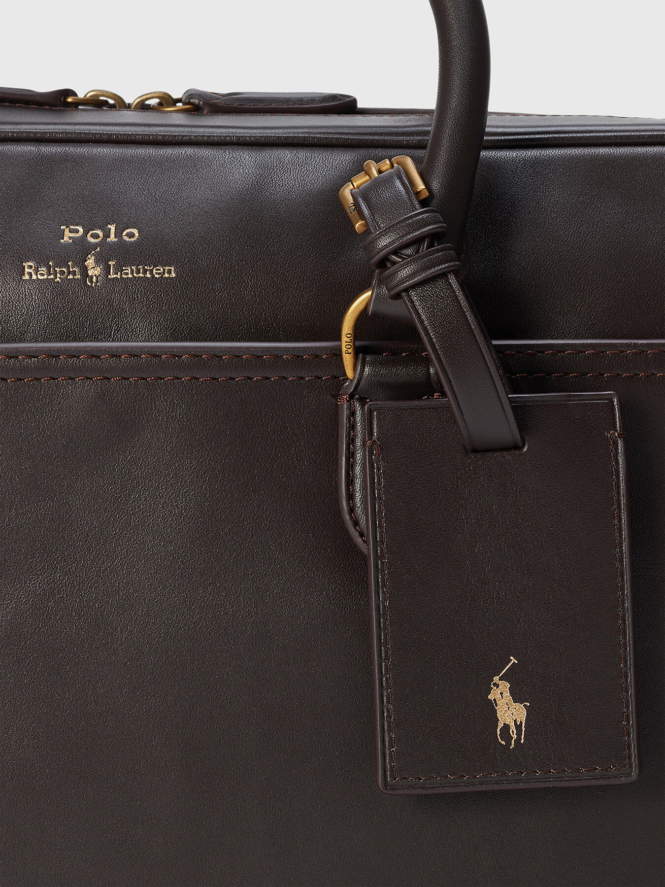 Leather bag for laptop brand POLO RALPH LAUREN Globalbrandsstore en