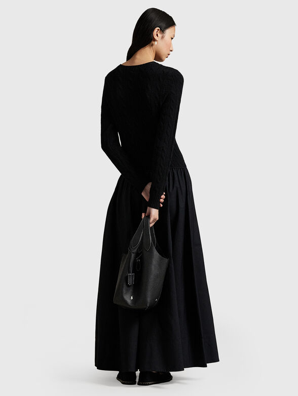 Long sleeve wool and cashmere dress - 2