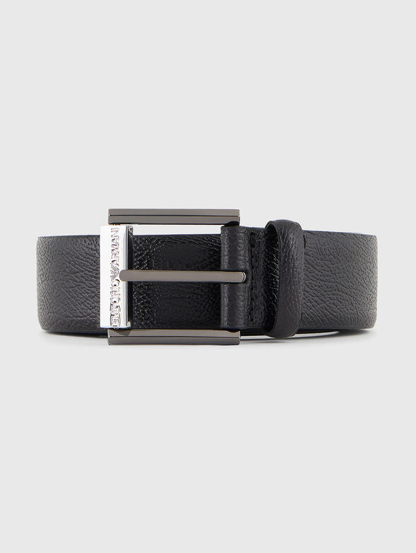 Leather belt with logo detail - 1