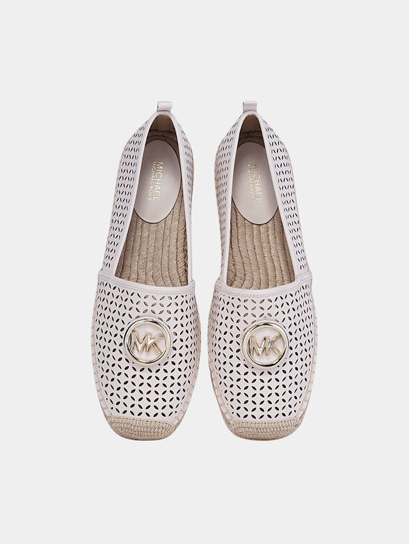 LENNY Leather espadrille with perforations - 6