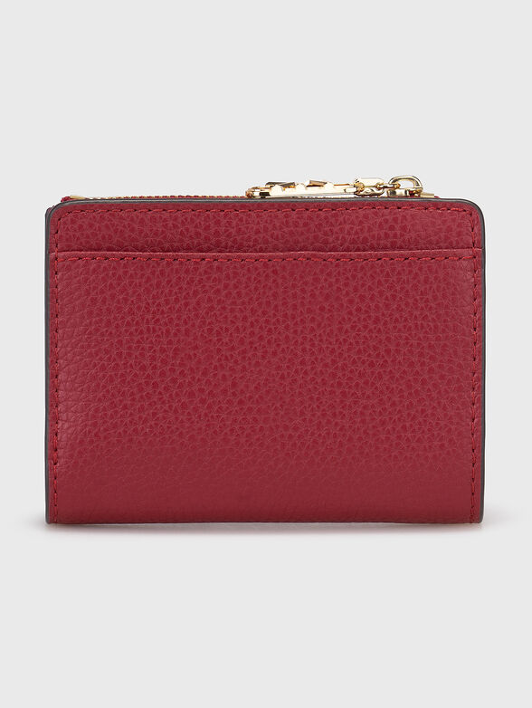 Wallet with logo detail in beige - 2
