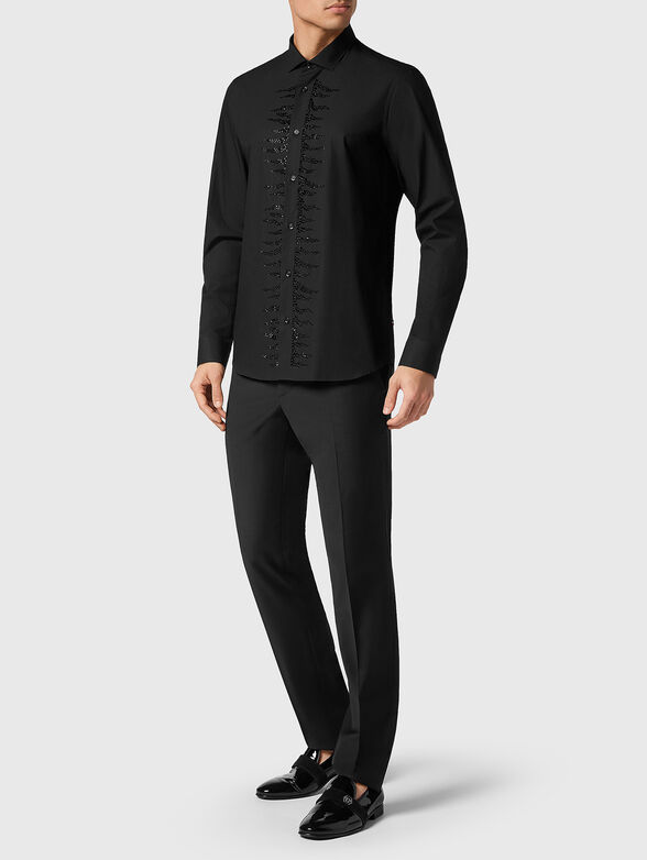 SUGAR DADDY crystal embellished shirt  - 1