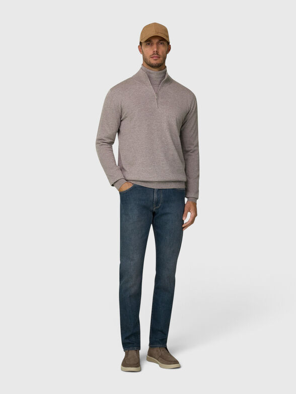 Merino wool polo neck sweater - 2