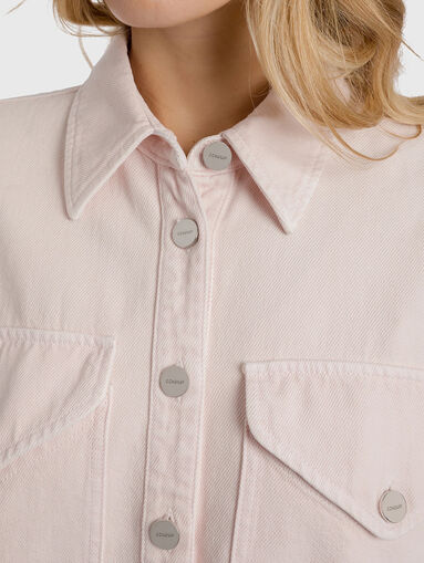 Oversized denim shirt - 5