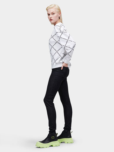 Sweatshirt with monogram logo print - 5