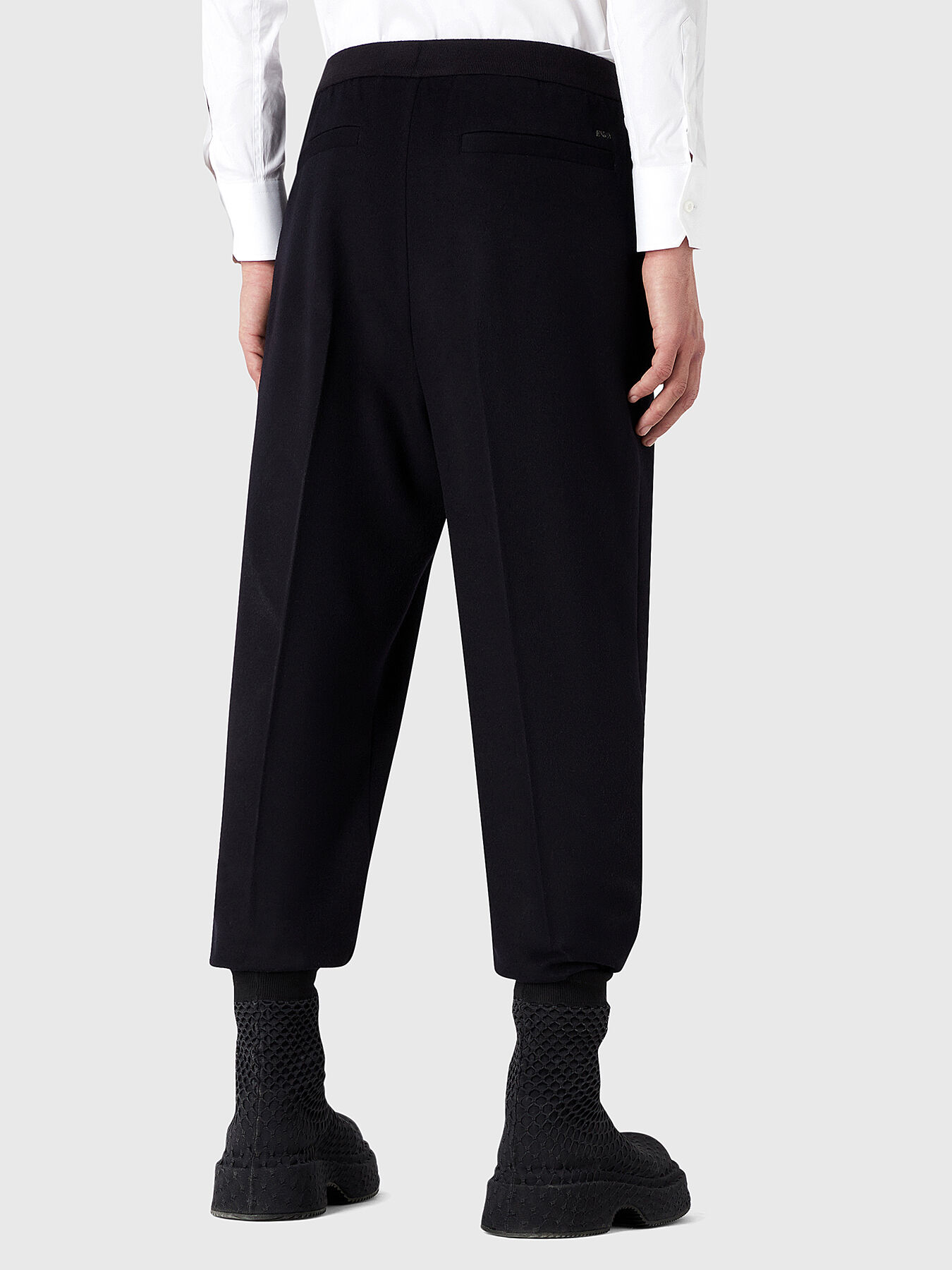 【超安い】 wool Black and Globalbrandsstore.com/en  — ARMANI EMPORIO brand trousers cashmere パンツ