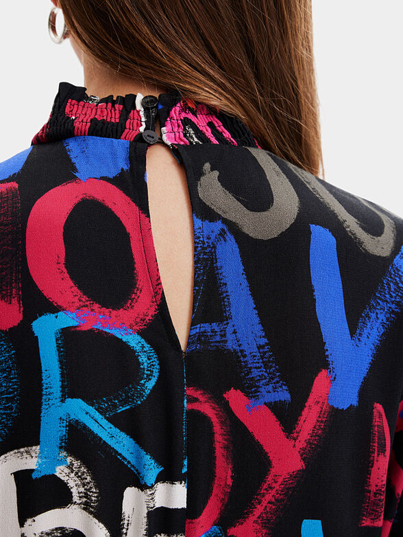SIENA dress with multicolored print - 5