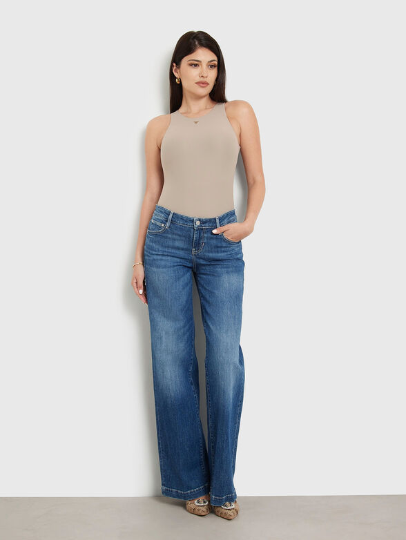 Brown top with logo - 2