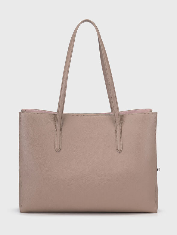 Beige leather bag  - 2