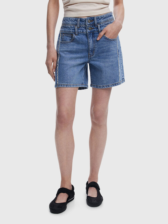 DOUBLE denim shorts - 0