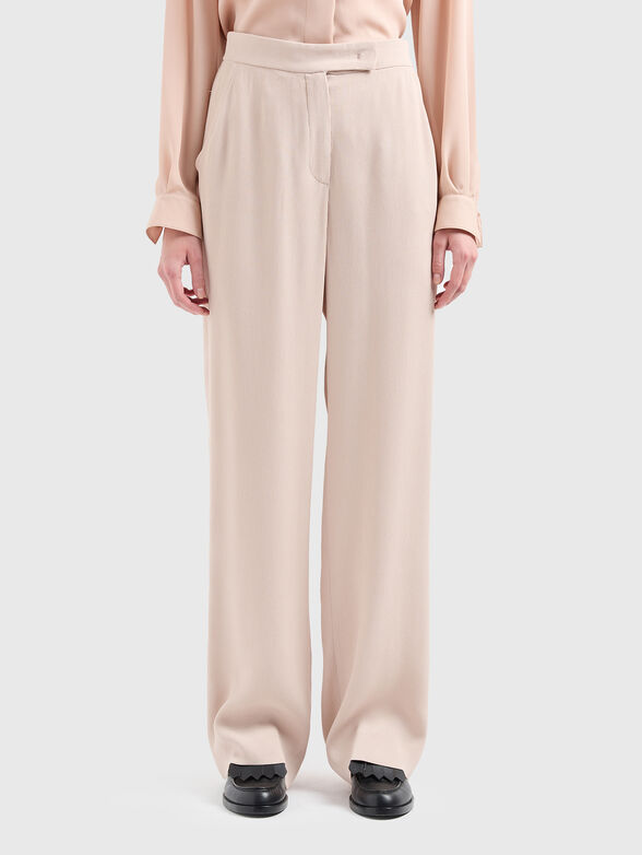 Straight trousers with high waist - 1