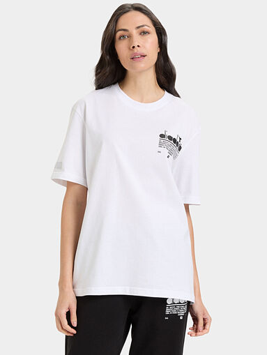 MANIFESTO black unisex T-shirt with logo print - 4