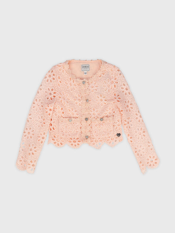 Lace long sleeve cardigan - 1